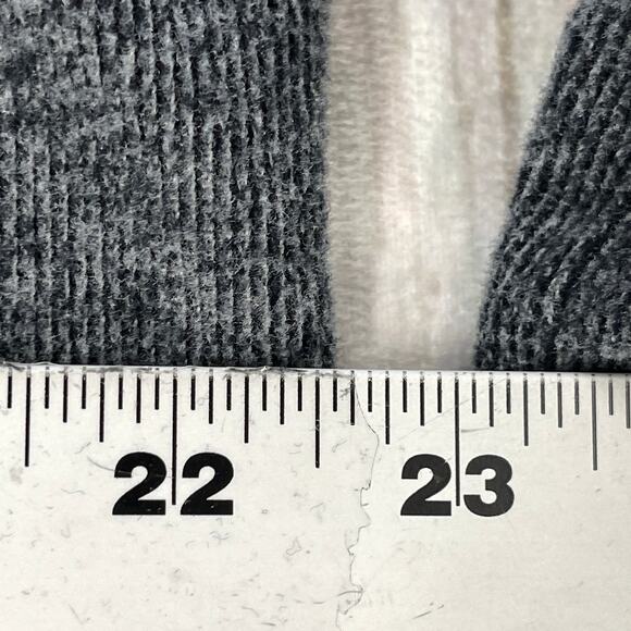 ZARA Sweater Womens Size M Gray Classic Neutral Casual Side Slits Minimalist - Picture 5 of 6